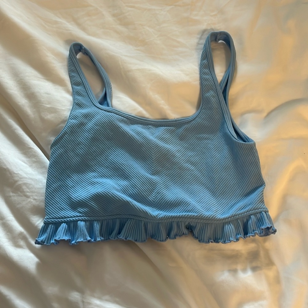 zara blue top